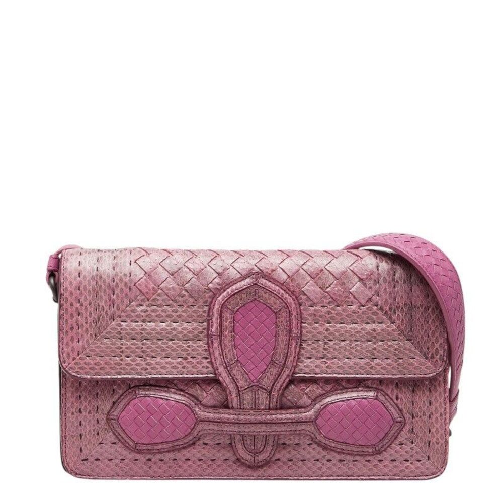 Bottega Veneta Rialto Intrecciato Chain Shoulder Bag